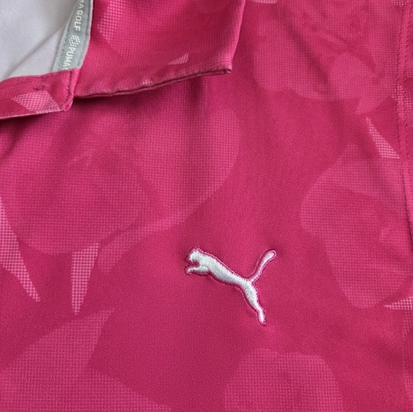 ⭐️Puma Pink Floral Polo Shirt - Picture 4 of 7